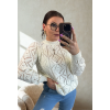 Sweter ażurkowy śmietanka